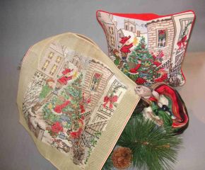 89099 TT Kissen Weihnachtsmotiv 18/18 inch Design 35x35 cm