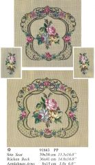 91843 mf Sessel petit point 27x27/36x36/12x18 inch