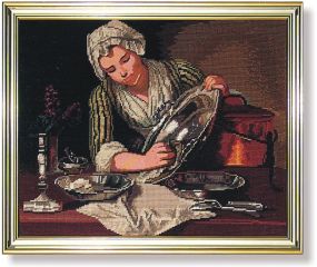 708 TT Die Silberputzerin von A.Bouys 42x52 cm