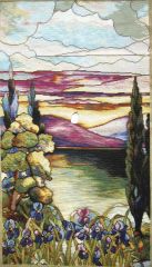 1037 TT Seelandschaft /Tiffany 50x89 cm