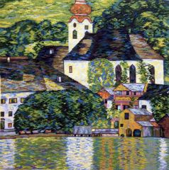 1057 TT Kirche in Unterach von Gustav Klimt61x61 cm