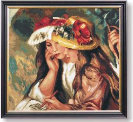 WO 797 TT Zwei lesende Mädchen von Renoir 50x46 cm
