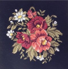 93020K DTW Kissen Blumen 16/16 inch 40x40 cm