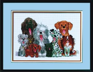 JL 038-0178 Janlynn Stickbild Dogs of Duckport