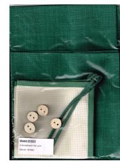 FHA 0017 Fb. 4 grün 48x48 cm Aufknöpfkissen-Set