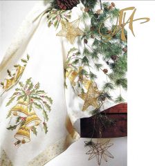 FHA 2006.C9090 Glocken&Ilexbl. Komplettpack. 90x90 cm