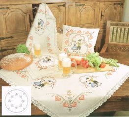 FHA 9078.B160 rd Trachtenpärchen Vorgez. 160 cm rund