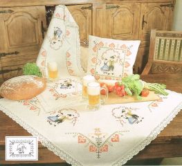 FHA 9078.A4257 Kissen Trachenpär. Vorgezeichnet 42x57 cm