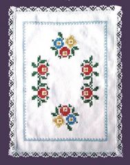 FHA 2100.B3040 Deckchen Röschen Vorgez. 30x40 cm