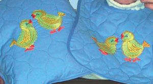 FHA 2109.A3030 Kissen Küken Vorgezeichnet 30x30 cm