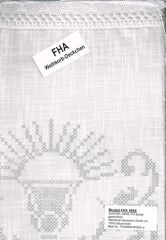 FHA 9666.A5050c creme, gekett Weihkorbdeckchen 50x50 c