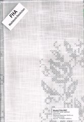 FHA 9667.A5050w weiß, gekett. Weihkorbdeckchen 50x50 c