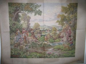 J23516 TT Jagd in der Renaissance 91x75 cm Jolles