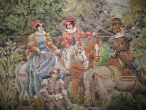 J23516 TT Jagd in der Renaissance 91x75 cm Jolles