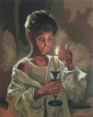 MR 6178 TT Knabe mit Kerze 49x39 cm