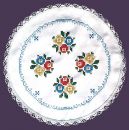 FHA 2100.B40 rd Deckchen Röschen Vorgez. 40 cm rund